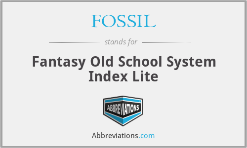 What is the abbreviation for fantasy old school system index lite?